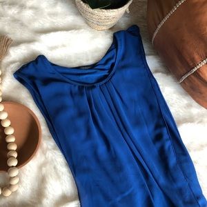Blue Italian Flattering Dress